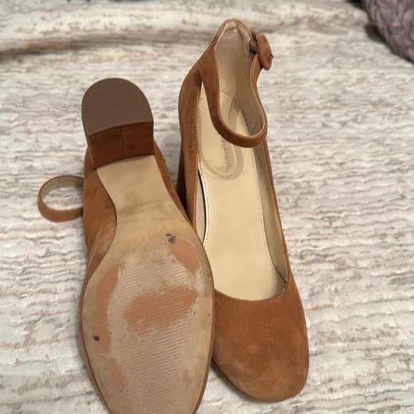Marc Fisher Tan Suede Heels - Picture 2 of 2